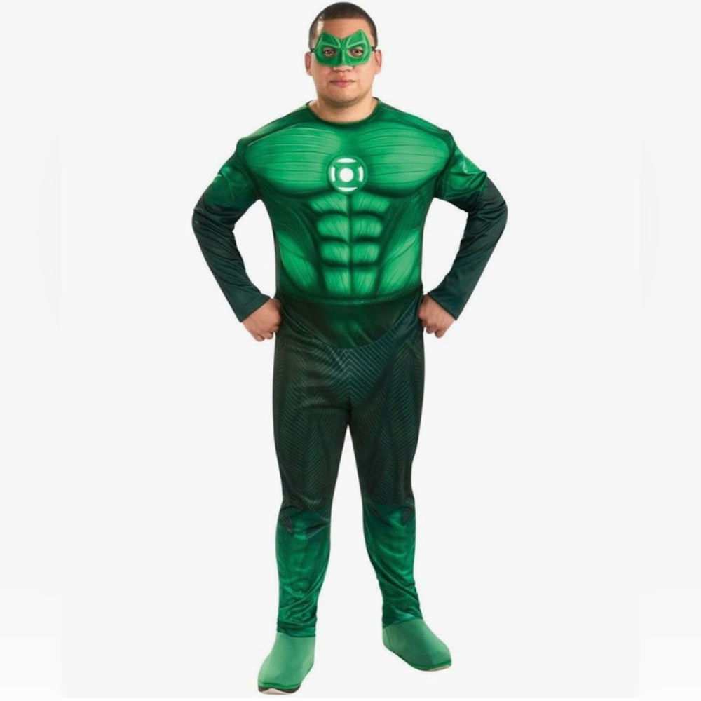 Green Lantern Deluxe Muscle Chest Adult Costume XL